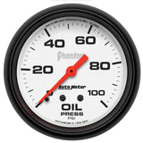 Autometer Phantom 66.7mm 0-100 PSI Mechanical Oil Pressure Gauge - 5821