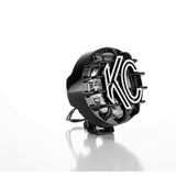 KC HiLiTES Rally 400 4in. Round Halogen Light 55w Spread Beam (Single) - Black - 1490