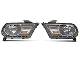 Raxiom 10-12 Ford Mustang Axial Series OEM Style Rep Headlights- Chrome Housing (Clear Lens) - 413416