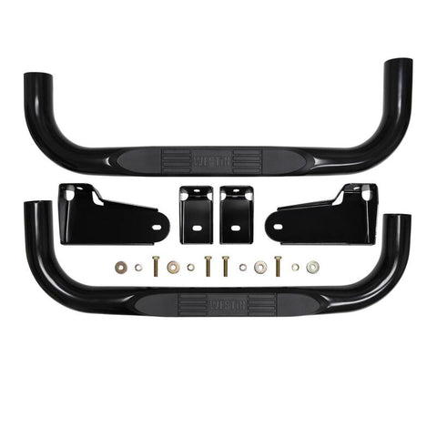 Westin 19-20 Chevy/GMC Silverado/Sierra 1500 Regular Cab E-Series 3 Nerf Step Bars - Black - 23-4115