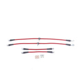 Power Stop 15-19 Honda Fit Front & Rear SS Braided Brake Hose Kit - BH00077
