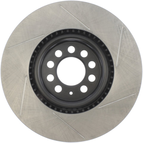 StopTech Power Slot 3/99-06 Audi TT/00-06 TT Quattro / 03-05 VW Golf GTi Right Front Slotted Rotor - 126.33062SR
