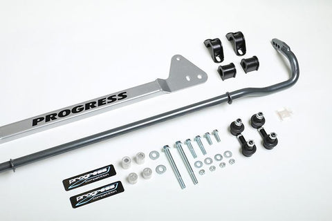 Progress Tech 94-01 Acura Integra Rear Sway Bar (22mm - Adjustable) Incl Bar Brace and Adj End Links - 62.1041