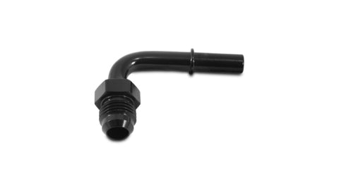 Vibrant 90 Degree Aluminum AN to Male Quick Connect Fitting -6AN - 0.3125in Hose Size - 16875