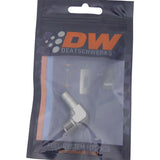 DeatschWerks Metric M12 to 3/8in Hose Barb 90-Degree Fitting w/ Venturi Port - Anodized DW Titanium - 6-02-0650