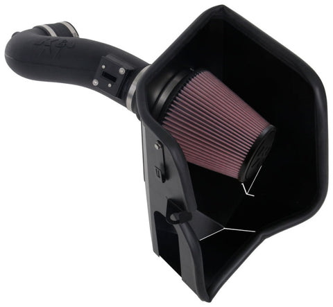 K&N 2019+ Chevrolet 1500 5.3L / 6.2L V8 F/I AirCharger Performance Intake System - 63-3110