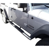 Westin 2007-2017 Jeep Wrangler Unlimited PRO TRAXX 4 Oval Nerf Step Bars - SS - 21-23290