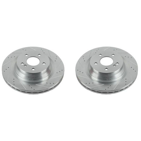 Power Stop 12-18 Mercedes-Benz CLS550 Rear Evolution Drilled & Slotted Rotors - Pair - EBR1451XPR