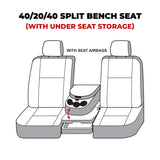 Covercraft 13-16 Dodge Ram Polycotton SeatSaver Custom Front Row Seat Covers - Misty Grey - SS3438PCCT