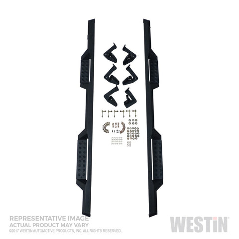 Westin/HDX 17-18 Ford F-150 SuperCrew Drop Nerf Step Bars - Textured Black - 56-13945