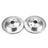 Power Stop 08-14 Subaru Impreza Rear Evolution Drilled & Slotted Rotors - Pair - JBR1366XPR