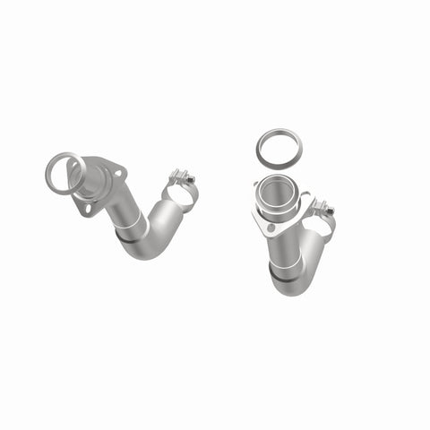 MagnaFlow 66-72 Chevy C10 Pickup V8 2-Piece Front Exhuast Pipe Kit (2in Tubing/Clamps/Inlet Flanges) - 15380