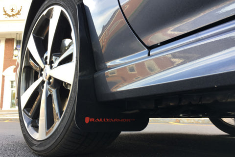 Rally Armor 17-23 Subaru Impreza 4D/5D Black UR Mud Flap w/Blue Logo - MF45-UR-BLK/BL