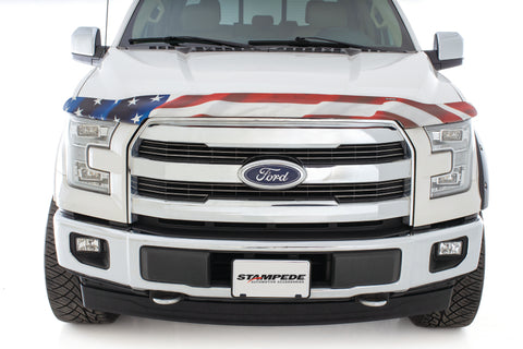 Stampede 2009-2014 Ford F-150 Excludes Raptor Model Vigilante Premium Hood Protector - Flag - 2149-41