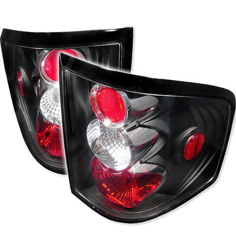 Spyder Ford F150 Flareside 04-08 Euro Style Tail Lights Black ALT-YD-FF15004FS-BK - 5003225
