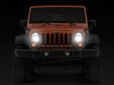 Raxiom07-18 Jeep Wrangler JK LED Halo Projector Headlights- Chrome Housing (Clear Lens) - J121872