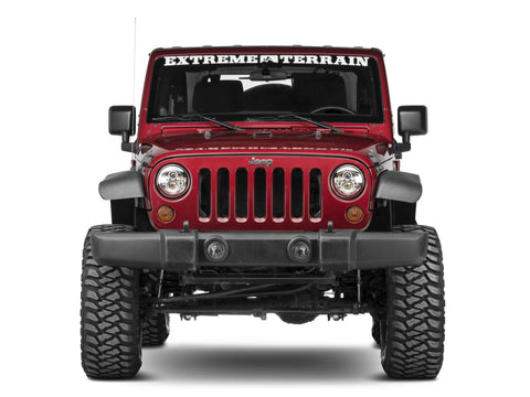 Raxiom 97-18 Jeep Wrangler TJ/JK Axial Series LED Daymaker Headlights- Chrome Housing (Clear Lens) - J108043