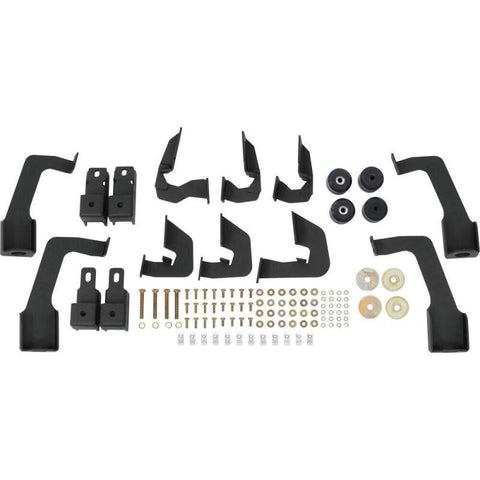 Westin 14-18 Chevrolet Silverado 1500 DC 6.5ft Bed HDX Stainless Drop W2W Nerf Step Bars - Tex. Blk - 56-5345952