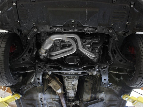 aFe 12-17 Toyota 86 / FRS / BRZ Twisted Steel 304 Stainless Steel Long Tube Header w/ Cat - 48-36005-1HC