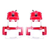 Power Stop 01-05 BMW 320i Front Red Calipers w/Brackets - Pair - S1618A