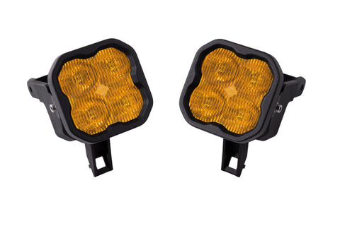 Diode Dynamics SS3 LED Pod Max Type SDX Kit - Yellow SAE Fog - DD6703