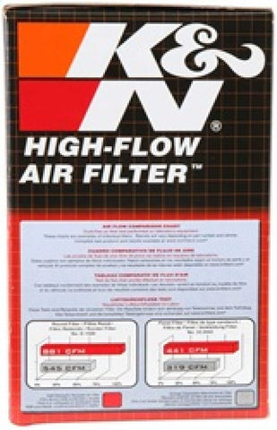 K&N Filter Universal Rubber Filter 2 3/4 inch 10 Degree Flange 4 inch OD 5 inch Height - RU-1460