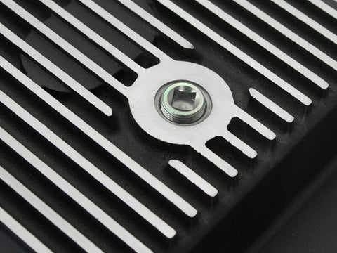 aFe Power Transmission Pan Black Machined 11-14 Ford 6R140 Trucks V8 6.7L (td) - 46-70182