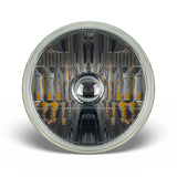 Oracle 7in Sealed Beam Glass Lens Headlight  Non-Halo-Compatible with H4 LED Bulbs - 6905-504