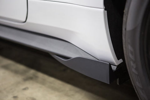 Roush 2015-2023 Ford Mustang Black Rocker Winglets - 421882