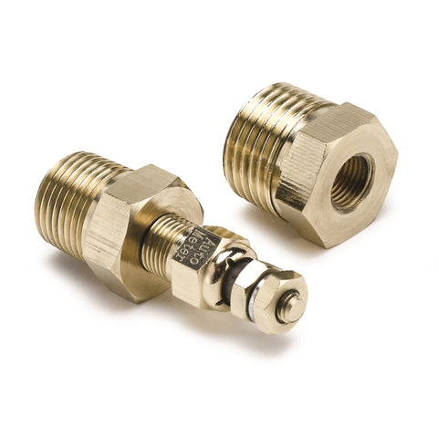 Autometer 2-1/16 inch Electric Water Temperature 250 Deg F Antique Beige Gauge - 1837