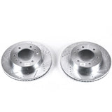 Power Stop 06-10 Hummer H3 Front Evolution Drilled & Slotted Rotors - Pair - AR8769XPR