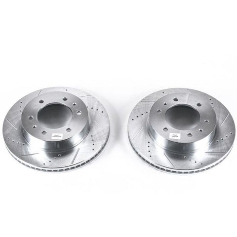 Power Stop 06-10 Hummer H3 Front Evolution Drilled & Slotted Rotors - Pair - AR8769XPR