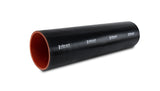 Vibrant Silicone Straight Hose Coupler 0.50in ID x 12.00in Long - Gloss Black - 27312