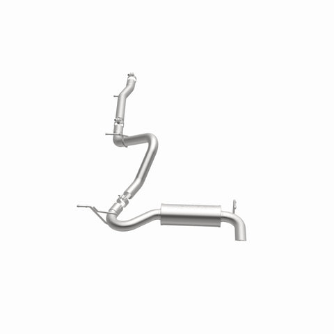 MagnaFlow 12-14 Jeep Wrangler 3.6L Single Straight Rear P/S Exit Stainless C/b Perf Exhaust-Comp - 15118