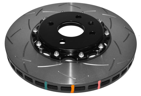 DBA 2012 Lotus Exige Front Slotted 5000 Series 2 Piece Rotor Assembled w/ Black Hat - 52358BLKS