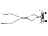 aFe MACH Force-Xp 3.5in. 304 SS C/B Exhaust System 15-18 BMW X5 M (F85) V8-4.4L (tt) - Black Tip - 49-36341-B