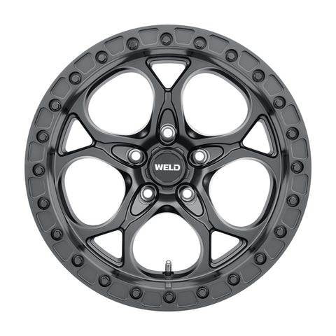 Weld Off-Road W901 17X9.0 Ledge Beadlock 5X127 ET-12 BS4.50 Satin Black 71.5 - W90179075450