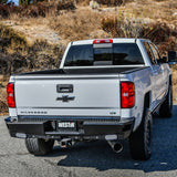 Westin 14-18 Chevrolet Silverado HDX Bandit Rear Bumper - Black - 58-341155