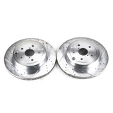 Power Stop 08-14 Subaru Impreza Rear Evolution Drilled & Slotted Rotors - Pair - JBR1366XPR