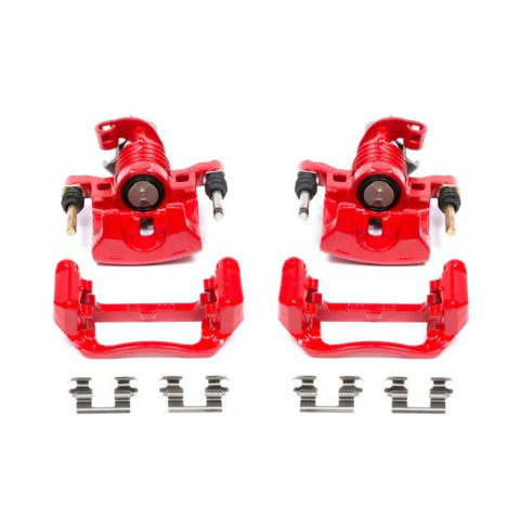 Power Stop 04-05 Pontiac Grand Prix Rear Red Calipers w/Brackets - Pair - S4868