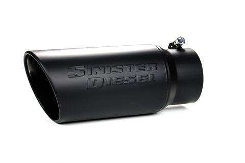 Sinister Diesel Universal Black Ceramic Coated Stainless Steel Exhaust Tip (4in to 5in) - SD-4-5-BLK