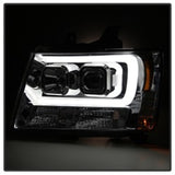 Spyder 07-14 Chevy Suburban/1500/2500/Tahoe V2 Projector Headlights Smoke PRO-YD-CSUB07V2-DRL-SM - 5082589