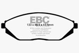 EBC 12-16 Chevrolet Spark 1.2 (Mexico) Greenstuff Front Brake Pads - DP22097