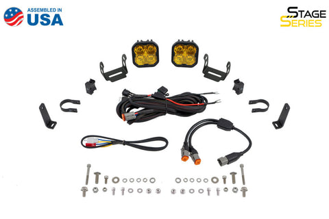 Diode Dynamics SS3 LED Bumper 1 3/4 In Roll Bar Kit Max - White SAE Fog (Pair) - DD7706