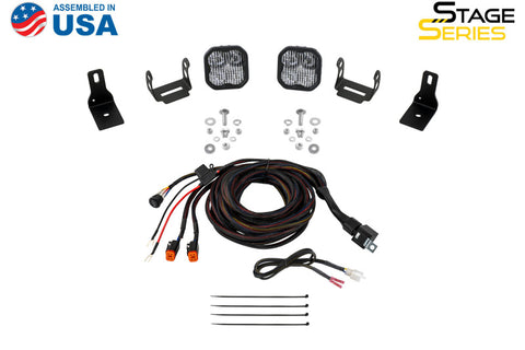 Diode Dynamics 2022+ Ford Maverick, C2 Sport Stage Series Ditch Light Kit Yellow Combo - DD7759