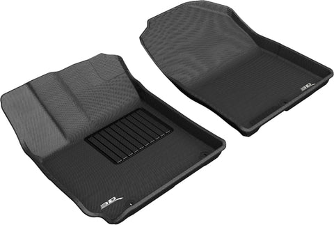 3D MAXpider 2018-2020 Hyundai Kona Kagu 1st Row Floormat - Black - L1HY09211509