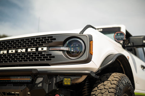 DV8 Offroad 2021-2025 Ford Bronco Black Headlights - HLCBR-01