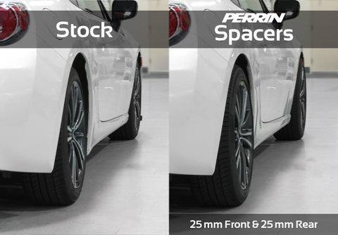 PERRIN 02-14 Subaru WRX / 2004 STI / 13-26 BRZ & Toyota GR86 30mm Wheel Spacers 5x100 56mm CB - Pair - PSP-WHL-031BK