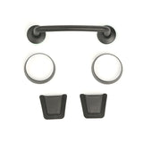 Rugged Ridge 13-18 Jeep Wrangler JK Black Windshield Tie Down Kit - 11201.06