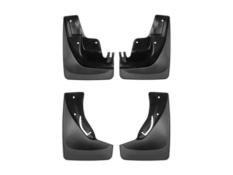 WeatherTech 2011 Jeep Grand Cherokee Laredo/Ltd/Trailhawk/Overland ONLY No Drill Mudflaps - Black - 110058-120058